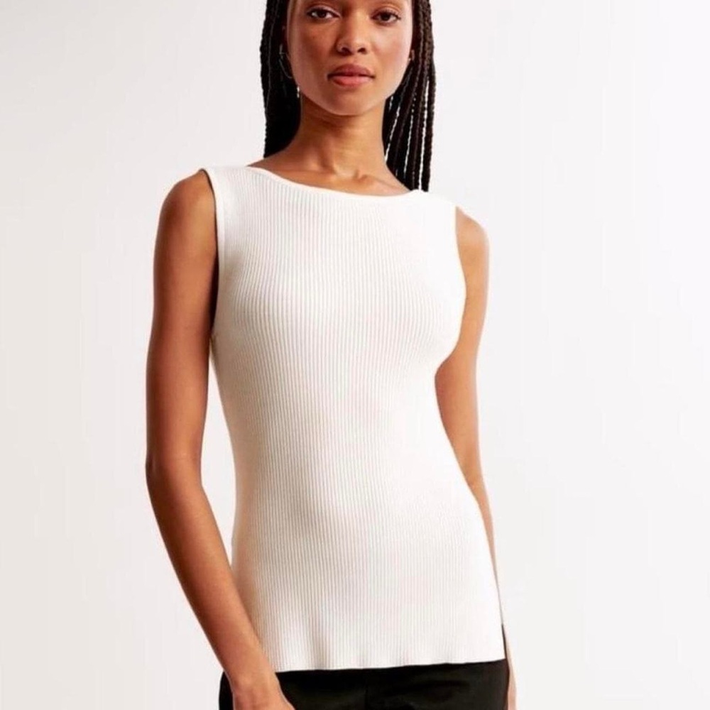 Abercrombie and Fitch Ottoman Slash Top Boatneck High Neck